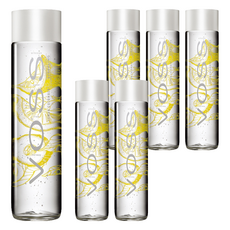 VOSS 芙絲風味氣泡水 檸檬小黃瓜, 瓶裝水界的愛馬仕, 無糖零熱量, 雪碧口感, 時尚玻璃瓶身, 375ml, 6瓶