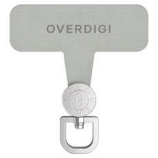 OVERDIGI 360旋轉掛繩墊片 TH03, 灰色, 1個