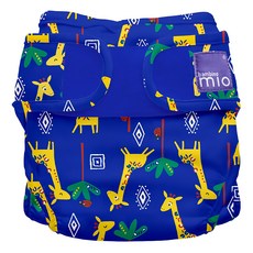 BAMBINO MIO 魔鬼氈成長型防水尿布兜 可重複使用 柔軟 超彈力, GIRAFFE JAMBOREE, 1件