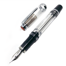 TWSBI 三文堂 VAC mini 負壓上墨 鋼筆, F, 半黑半透