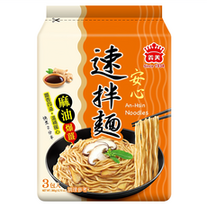 義美 速拌麵 麻油爆薑 120g, 3包