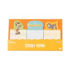 Disney 造型便條紙組 130mm*80mm 單張45mm*45mm 日本產, 小木偶, 3本, 1組