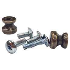 木百貨 拉手含螺絲 31~61 20入, 青古銅, 1包