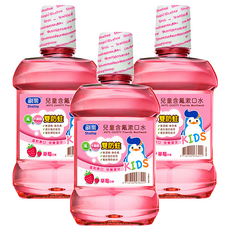 Shallop 刷樂 兒童含氟漱口水 草莓, 500ml, 3瓶