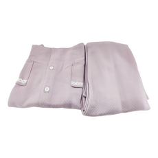 秋冬拉鍊式病人服套裝 女款 ZHCN2318 上衣 + 褲子 XL 紫色, 1組