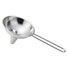 YOSHIKAWA 吉川 不鏽鋼漏斗, 18-8不鏽鋼, 日本製造, 163x79x53mm, 163 x 79 x 53mm, 1個