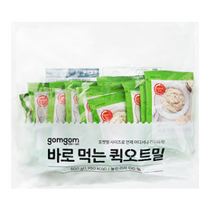 gomgom 即食燕麥 50g，每包含 195大卡, 10包