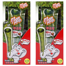 Mammoth 泰式烤海苔捲 零脂肪低熱量 精選紫菜 爽脆口感, 15g, 2盒