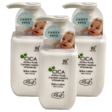 KU.KU Duckbill 酷咕鴨 KUKU PLUS 舒敏積雪草寶寶乳液, 含胺基酸維他命B5, 250ml, 3瓶