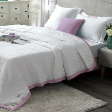 A-nice 雅妮詩 夏日涼被/夏被芯/四季被胎 經典雙色包邊款, 丁香紫, 1件