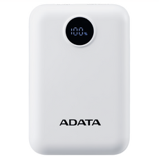 ADATA 威剛 C100 Digital 行動電源 10000mAh, 白色, PC10022-12WH