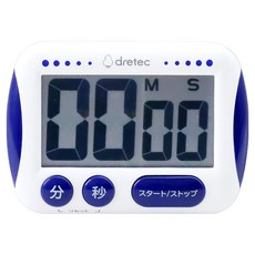 dretec 日本大字幕大螢幕計時器 3按鍵 T-291NBLKO 藍色, 1個