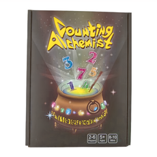 RUNALAND 路納星球 鍊金數士, 2-6人遊戲, 5歲以上適用, 8-10分鐘遊戲時間, 48張寶石卡牌, 10個原礦, 1個鍊金壺, 1本規則書, 1盒