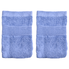 ONE&ONE 慶峯棉業 台灣製飯店級雙股厚毛巾 棉紗 2條, 藍色, 2組