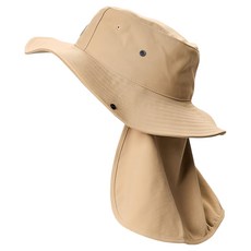 ATUNAS 歐都納 透氣大盤帽 附可拆遮片 A1AHFF02N, 深卡其色