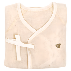 MARURU 日本製新生兒有機棉紗布衣 身高50cm