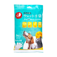 寵幸福 寵物SPA洗澡手套 6個, 白色, 1包