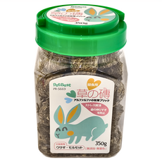 PetBest 我愛飯糰屋 苜蓿草磚 350g 兔子 天竺鼠 倉鼠 磨牙 點心, 1罐