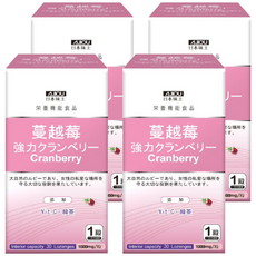 AJIOU 日本味王 強效蔓越莓錠 素食, 30顆, 4盒