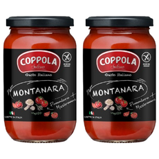 COPPOLA 柯波拉 義式無加糖蘑菇番茄麵醬 (350g), 100%義大利番茄, 無麩質認證, 2罐