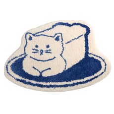 Dailylike My Buddy 絨毛腳踏墊, 貓咪吐司款