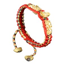 財神小舖 雙搶貔貅發財五色線