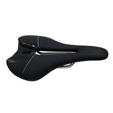 MERIDA 美利達 短鼻座墊 240x140mm 重量254g, 黑色 + 白線條, 1個