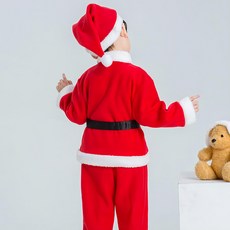 愛北鼻 純棉聖誕套裝 男款-聖誕服裝-四件組 80碼-建議60-70cm, 1入