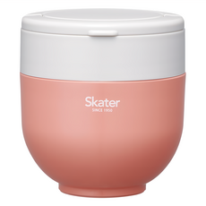 Skater 折疊手柄保溫便當盒食物罐, 粉橘色, 1個
