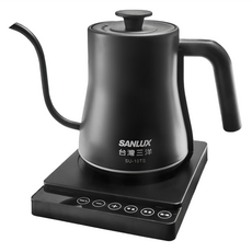 SANLUX 台灣三洋 不鏽鋼溫控手沖壺 SU-10TS, #304不鏽鋼材質, 英國Strix溫控器, 過熱自動斷電