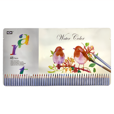 MONA 蒙納 水溶性色鉛筆 48色, 1盒