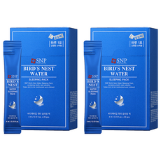 Snp 燕窩夜間水份睡眠面膜 20片, 80ml, 2件