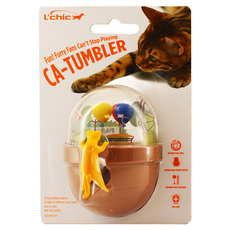 L'chic CA TUMBLER新不倒翁漏食玩具 適用於全齡犬貓 可拆式設計, 遊樂園, 1個