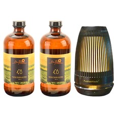 富山香堂 招財旺運超音波霧化水氧機 + 澳洲植萃純檀精露 2瓶 + 帝汶小香聚, 黑色