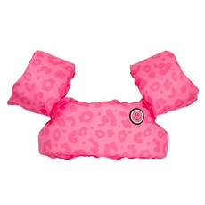 SWIM ESSENTIALS 荷蘭幼兒臂圈型漂浮背心2-6Y，粉紅小花豹，兒童游泳安全裝備，舒適支撐，水中平衡, 1個