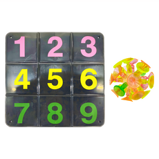PLAYFUL TOYS 頑玩具 吸盤九宮格遊戲組, FT-90C08 顏色隨機, 1組