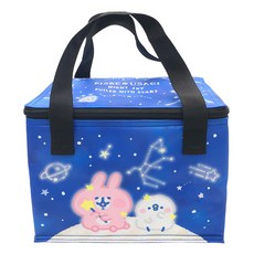 卡娜赫拉的小動物 方型便當袋 尼龍布, 1個, 藍色