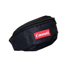 寵物迷彩風腰包, S, 黑色, 1個