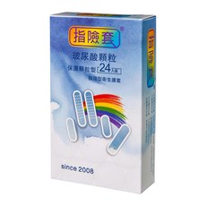 findom 玻尿酸顆粒型指險套 保濕顆粒 貼身舒適, 24個, 1盒
