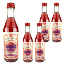 木村飲料 紅富士山葡萄風味汽水, 240ml, 5瓶