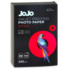JOJO 高光澤噴墨相片紙 230g 4X6 100張, 100個