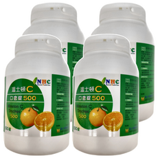 Winston 溫士頓醫藥 C口含錠 500，100錠/瓶，維生素C, 2.06g, 4瓶