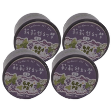 CARD LOVER 信的戀人 莉莉絲幻夢PET膠帶 30mm x 3mｍ, 葡萄, 4個