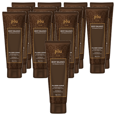 plu Body Balance系列 去角質霜 180g 軟胡桃身體磨砂膏 含魚子醬和膠原蛋白提取物, 12條