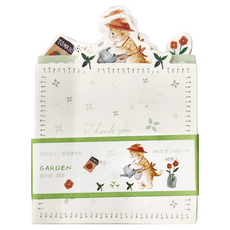 德德小品集 便簽紙, 夏日貓菜園, 60張, 1個