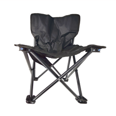 折疊椅 月亮椅 露營椅子, 33*33*52cm 牛津布/鋼管, 1個, 黑色