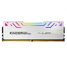 AITC 艾格 KINGSMAN RGB 16GB 3200 桌上型電競超頻記憶體 白色, DDR4, 1個