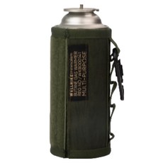 WELLHIKE 卡式罐套 軍綠色 26.5 x 15.5cm 輕巧便攜 戶外露營瓦斯罐保護套, 1個