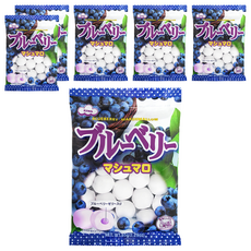 EIWA 夾心棉花糖，藍莓風味，柔軟細膩口感，日本伊華大廠原裝進口, 65g, 6包