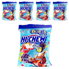 MORINAGA 森永 HI-CHEW 嗨啾汽水軟糖, 汽水綜合, Q彈不膩, 90g, 5包
